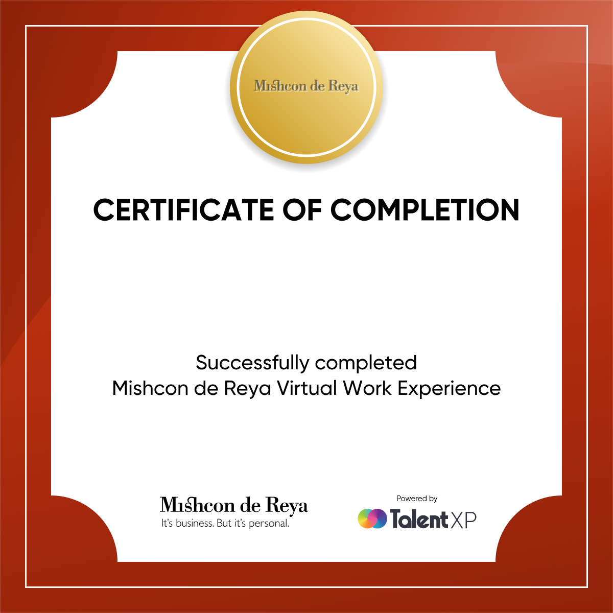 Badge for Certificate of Completion